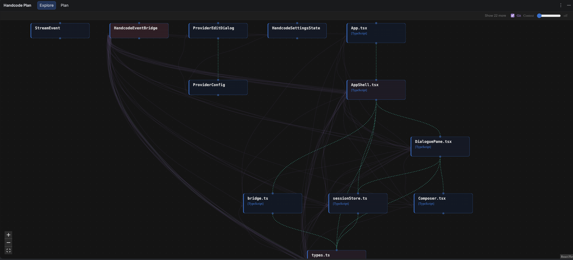 Explore Graph Git View